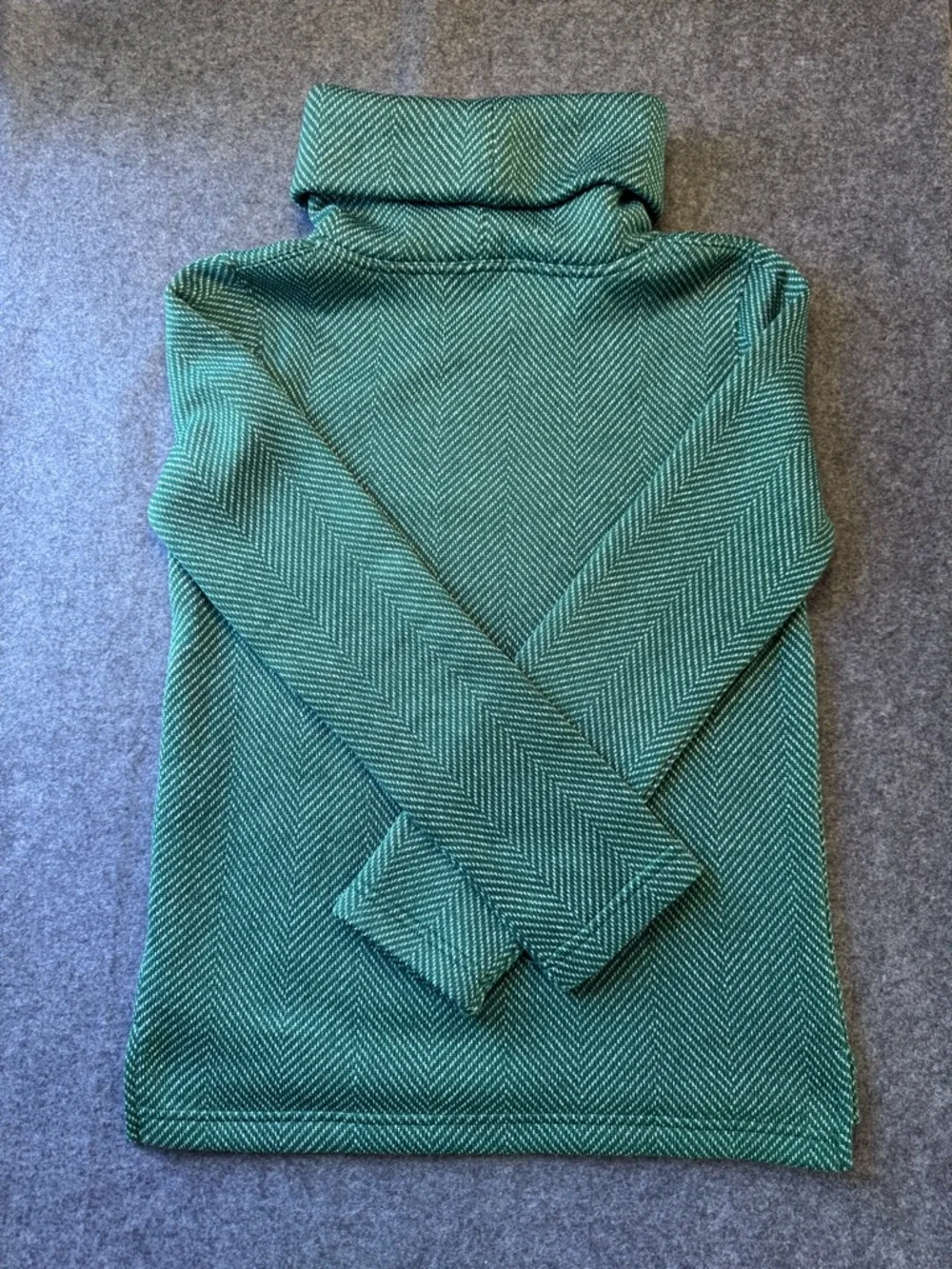 J. Crew Funnel Neck Herringbone Pullover